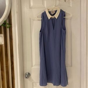 Marchesa Rose Collared silk swing dress